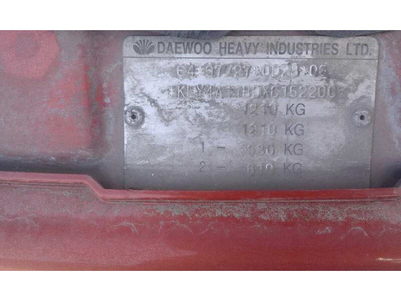 daewoo matiz 0.8 cat   |   0.97 - 0.04 | 1997 - 2004 | 52 cv / 38 kw del año 1997