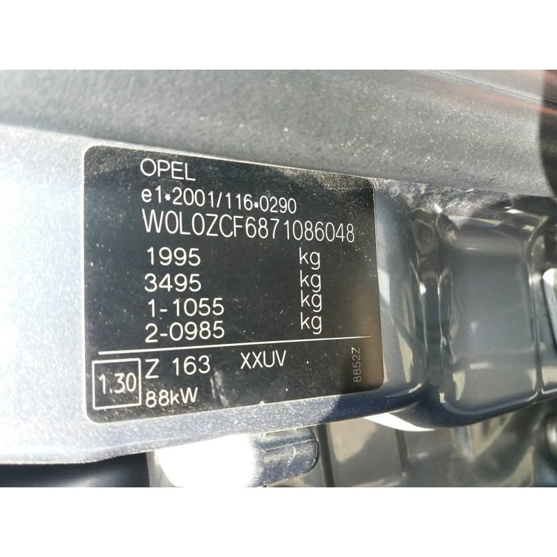 opel vectra c berlina 1.9 cdti cat (z 19 dtl)   |   0.05 - 0.08 | 2005 - 2008 | 101 cv / 74 kw del año 2005