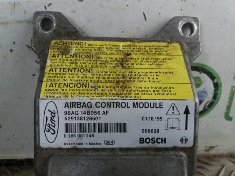 Recambio de centralita airbag para ford focus berlina (cak) ghia   |   08.98 - 12.02 | 1998 - 2002 | 90 cv / 66 kw referencia OE