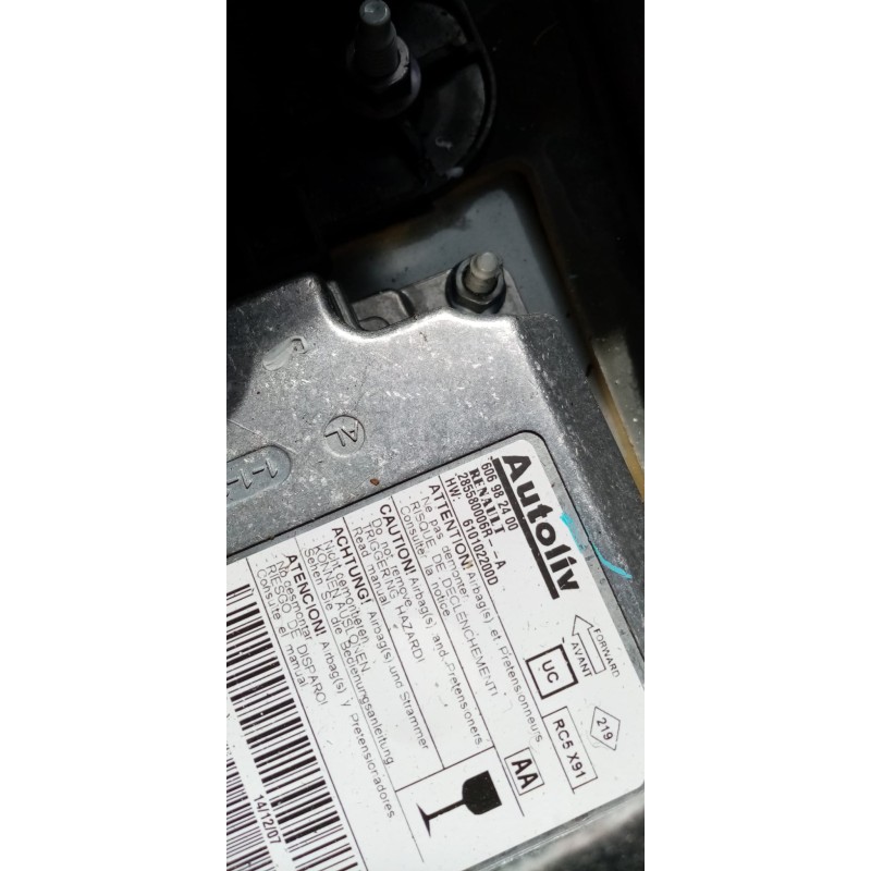 Recambio de centralita airbag para renault laguna iii 2.0 dci diesel cat   |   0.07 - ... | 2007 | 131 cv / 96 kw referencia OEM