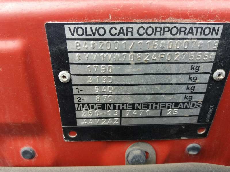 volvo v40 familiar 1.9 d+ (85kw)   |   04.00 - 12.05 | 2000 - 2005 | 116 cv / 85 kw del año 2000