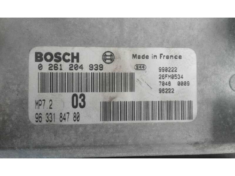 Recambio de centralita motor uce para citroen xsara berlina    |   0.97 - 0.05 | 1997 - 2005 referencia OEM IAM 0261204939 96331
