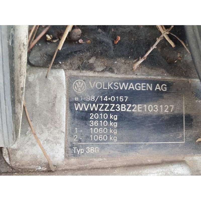 volkswagen passat variant (3b6) highline   |   10.00 - 12.05 | 2000 - 2005 | 131 cv / 96 kw del año 2000