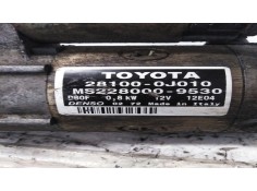 Recambio de motor de arranque para toyota yaris (ncp1/nlp1/scp1) 1.0 cat   |   0.99 - ... | 1999 | 68 cv / 50 kw referencia OEM 