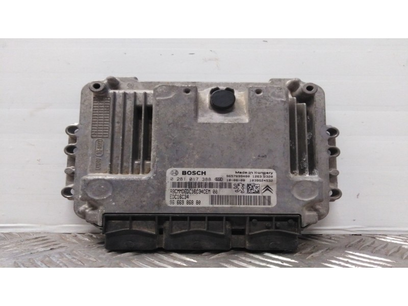 Recambio de centralita motor uce para citroen c3 business   |   04.10 - 12.11 | 2010 - 2012 | 68 cv / 50 kw referencia OEM IAM 9