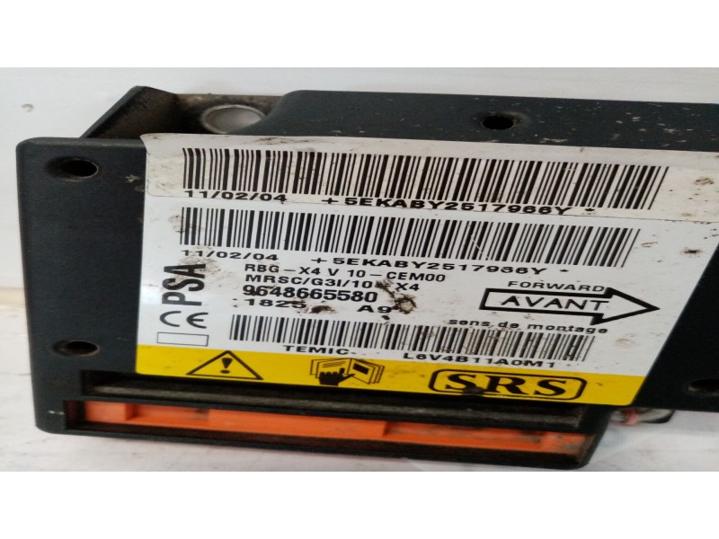 Recambio de centralita airbag para citroen c5 berlina 2.0 hdi sx referencia OEM IAM 9648665580  