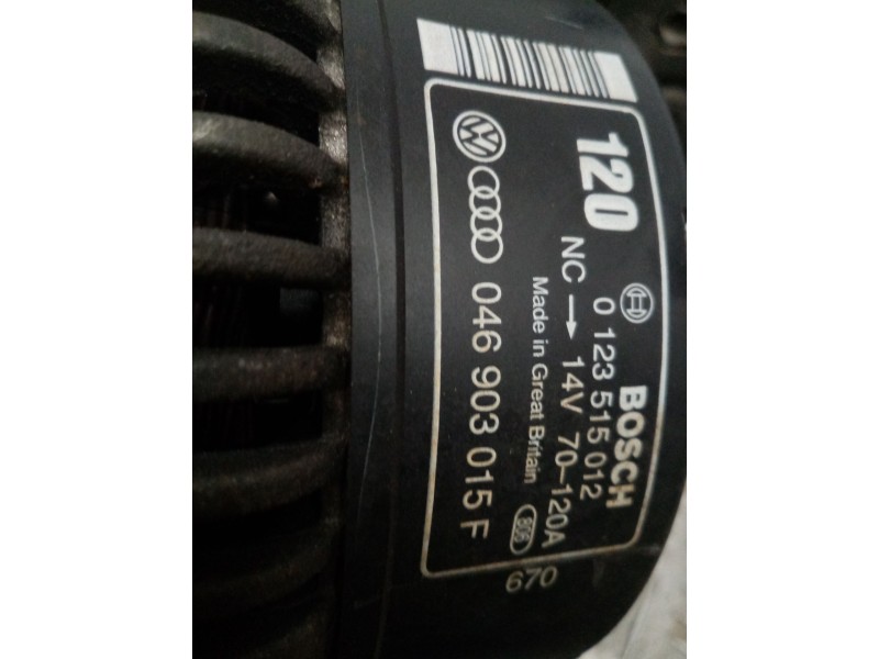 Recambio de alternador para audi a6 berlina (c4) 2.5 tdi referencia OEM IAM 046903015F 0123515012 