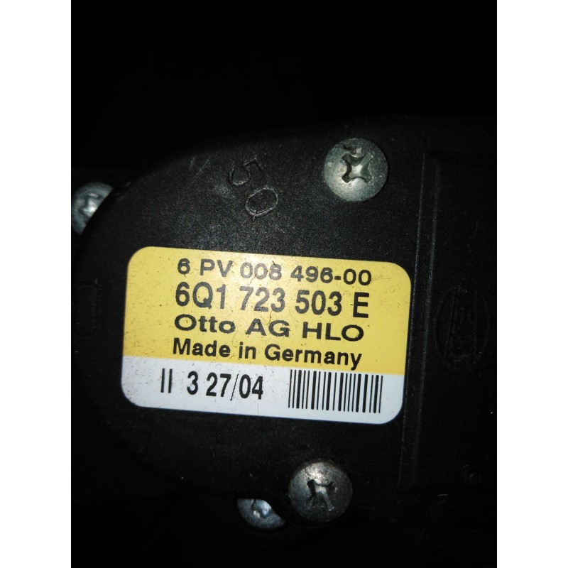 Recambio de potenciometro pedal para volkswagen new beetle (9c1/1c1) referencia OEM IAM 6Q1723503E  
