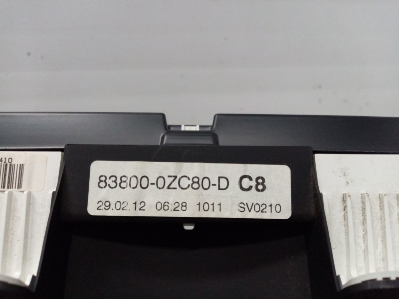 Recambio de cuadro instrumentos para toyota auris referencia OEM IAM 83800-0ZC80-D A2C53358735 