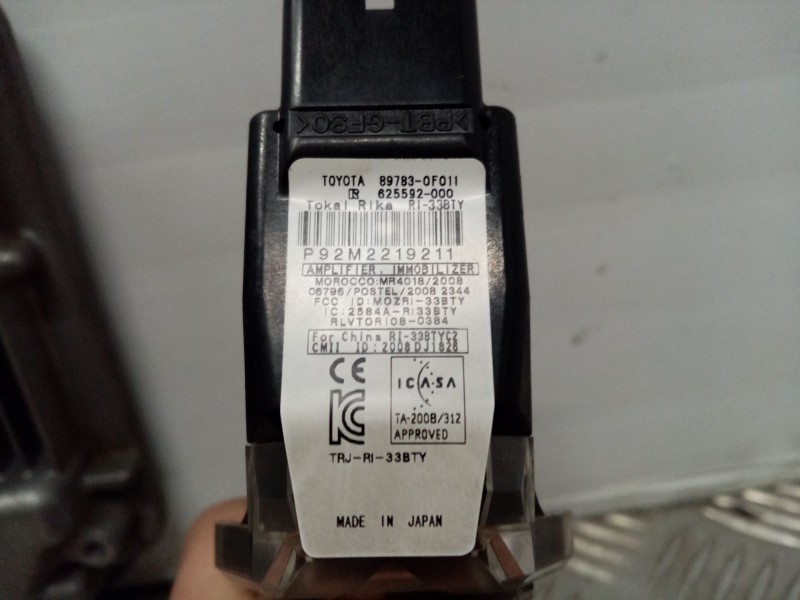Recambio de kit inmovilizador para toyota auris referencia OEM IAM 89661-02Y10 8966102Y10 0281017097