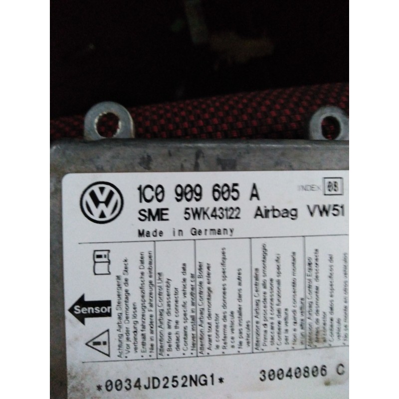 Recambio de centralita airbag para volkswagen new beetle (9c1/1c1) referencia OEM IAM 1C0909605A  