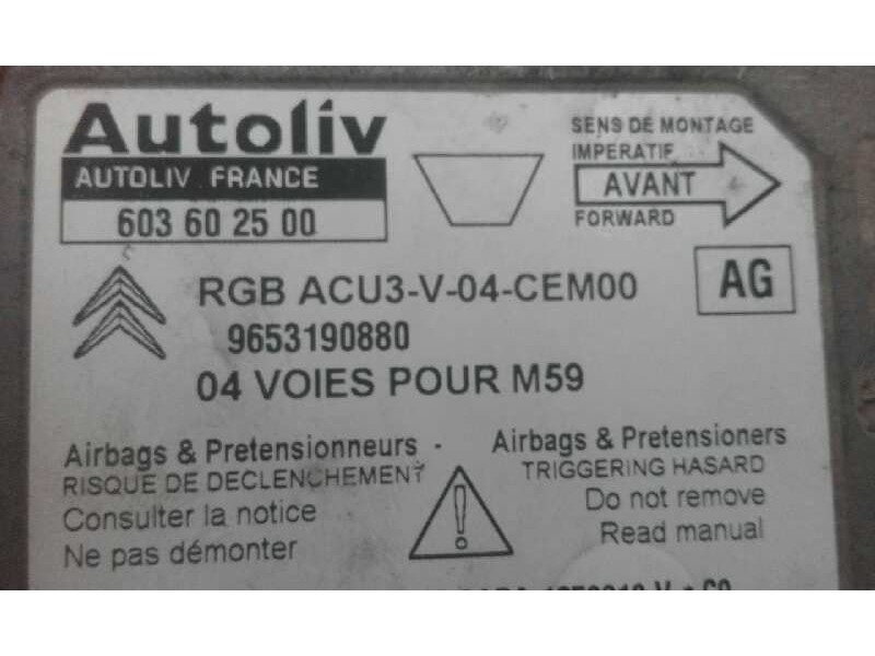 Recambio de centralita airbag para renault megane i classic (la0) 1.9 diesel   |   0.96 - ... | 1996 | 64 cv / 47 kw referencia  Recambio de centralita airbag para renault megane i classic (la0) 1.9 diesel   |   0.96 - ... | 1996 | 64 cv / 47 kw referencia