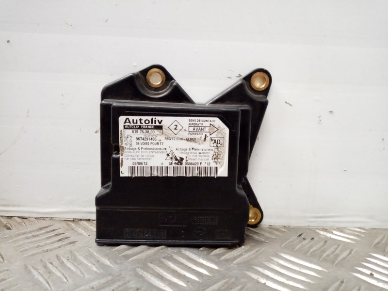 Recambio de centralita airbag para peugeot 308 referencia OEM IAM 619763800 9674291480 RBGT7C08CEM00