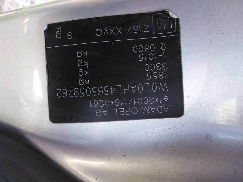 opel astra h berlina del año 2004