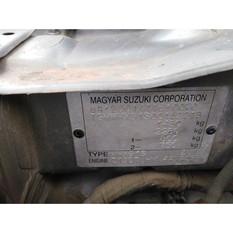 suzuki ignis rm (mh) del año 2003