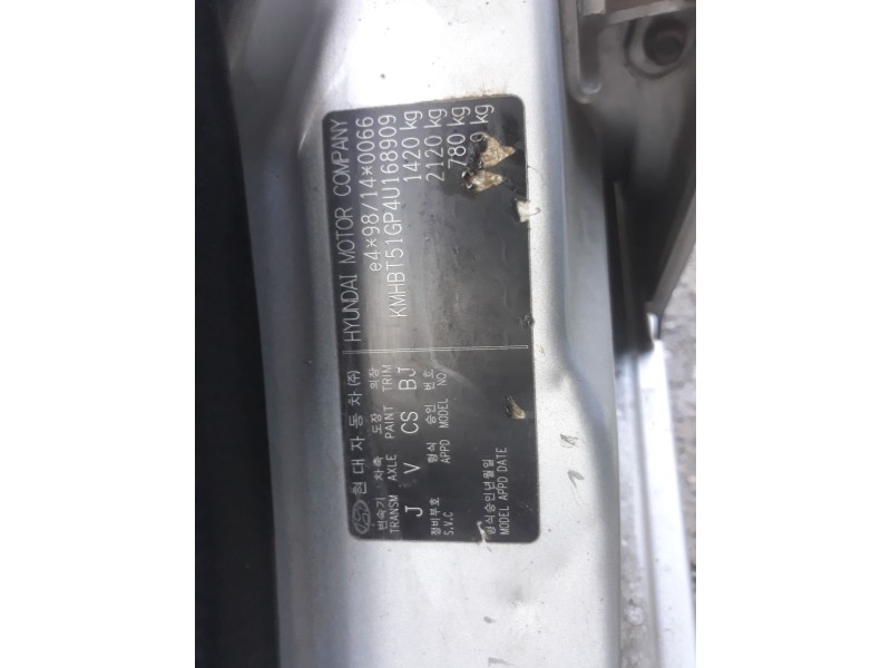 hyundai getz (tb) del año 2002 hyundai getz (tb) del año 2002