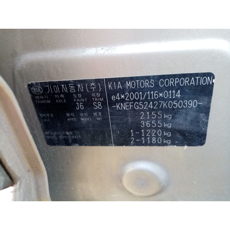 kia carens (un) del año 2007