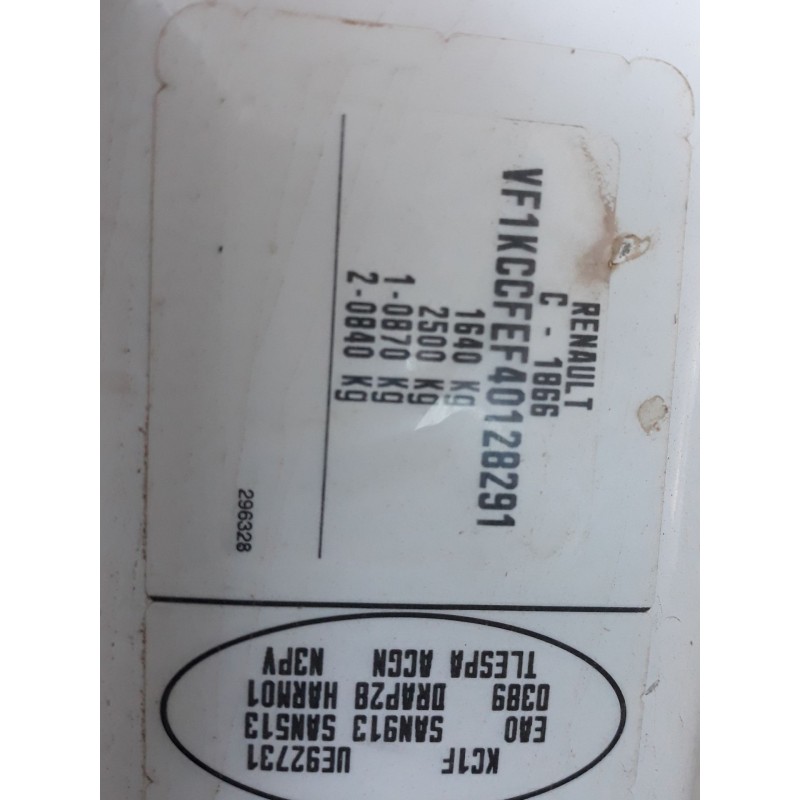 renault kangoo (f/kc0) del año 2003