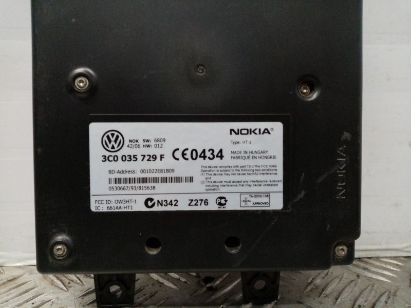 Recambio de modulo electronico para volkswagen passat berlina (3c2) referencia OEM IAM 3C0035729F  