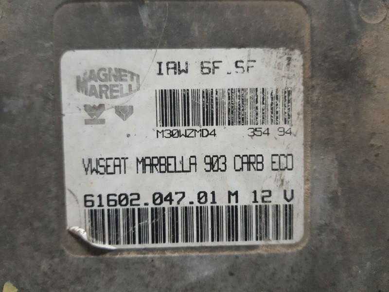 Recambio de centralita motor uce para seat marbella ce referencia OEM IAM 6160204701M  