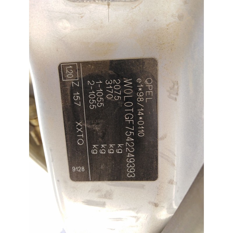 opel zafira a monospace (t98) del año 2000