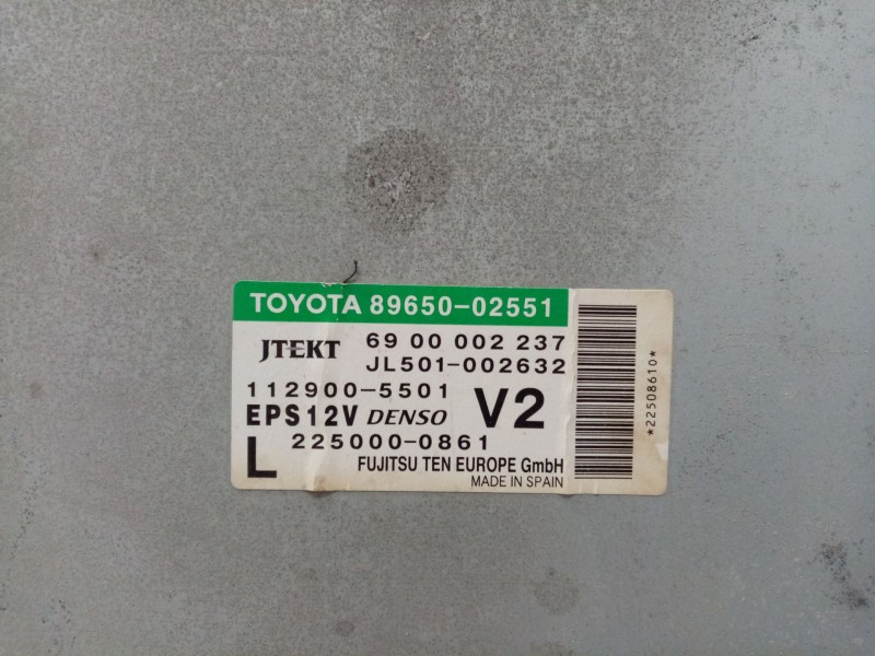 Recambio de centralita direccion para toyota auris referencia OEM IAM 8965002551 2250000861 1129005501