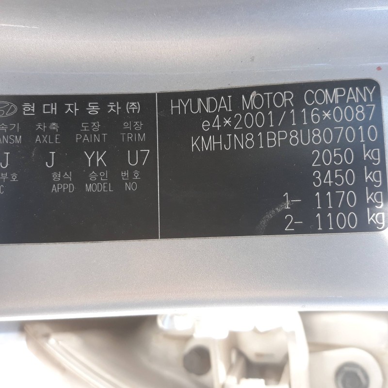 hyundai tucson (jm) 2.0 cat   |   0.04 - 0.10 | 2004 - 2010 | 141 cv / 104 kw del año 2004