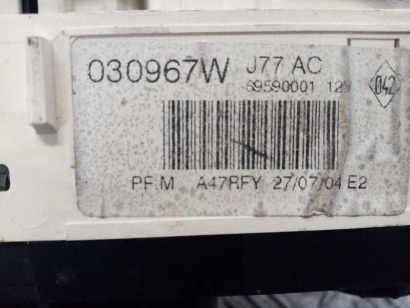 Recambio de mando calefaccion / aire acondicionado para renault modus confort dynamique referencia OEM IAM   