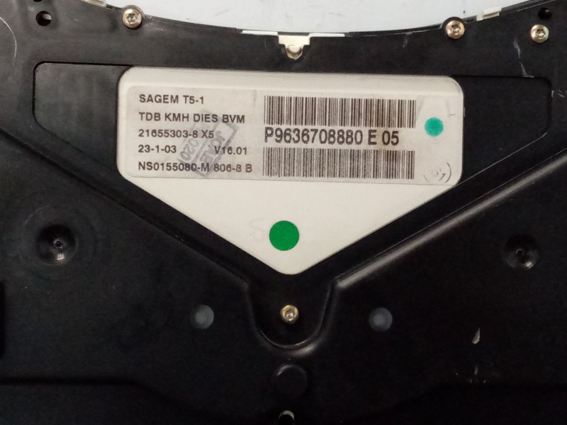 Recambio de cuadro instrumentos para peugeot 307 (s1) referencia OEM IAM 216518703  