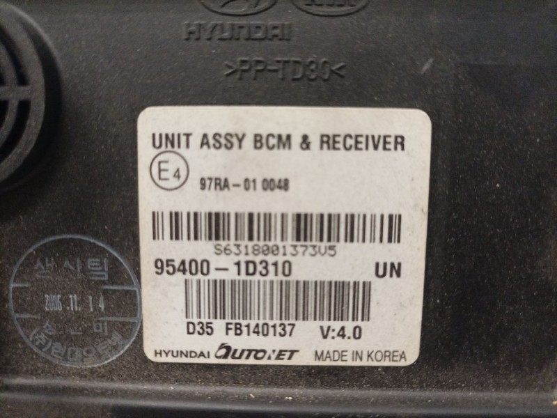 Recambio de modulo electronico para kia carens (un) referencia OEM IAM 954001D310 97RA010048 FB140137