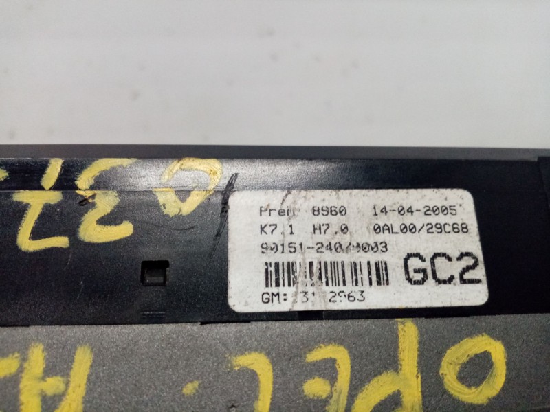 Recambio de mando calefaccion / aire acondicionado para opel astra h berlina enjoy referencia OEM IAM 1312963  