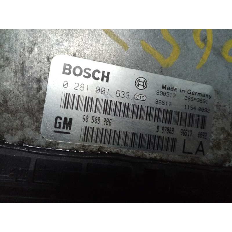 Recambio de centralita motor uce para opel vectra b berlina gl (1999)   |   08.95 - 12.00 | 1995 - 2000 | 101 cv / 74 kw referen