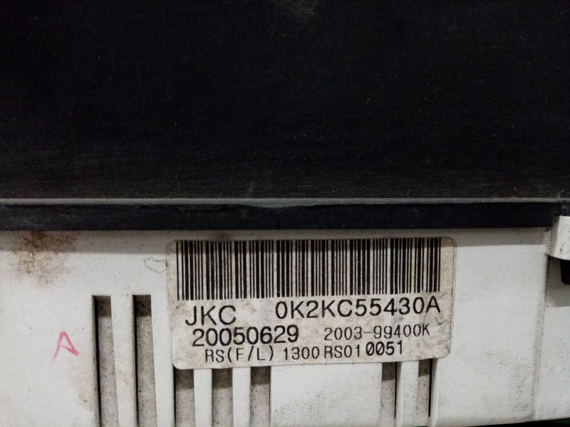 Recambio de cuadro instrumentos para kia carens 2.0 turbodiesel cat referencia OEM IAM 0k2kc55430a  