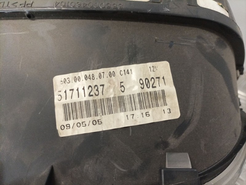 Recambio de cuadro instrumentos para fiat panda (169) 1.2 cat referencia OEM IAM 51711237 503000480700 