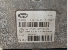 Recambio de centralita motor uce para fiat panda (169) 1.2 cat referencia OEM IAM 55196261 4KRER7B5F 6160112401F 2