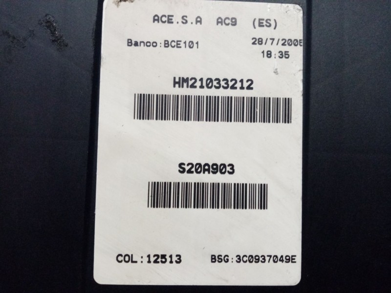 Recambio de caja reles / fusibles para seat toledo (5p2) sport referencia OEM IAM 3C0937049E 1T1937503A 