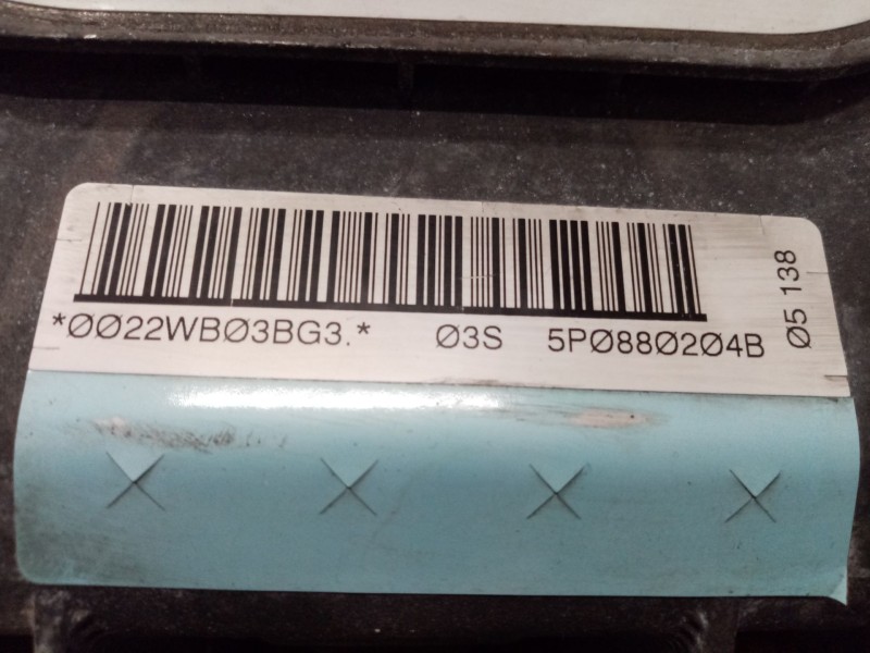 Recambio de airbag delantero derecho para seat toledo (5p2) sport referencia OEM IAM 5P0880204B  