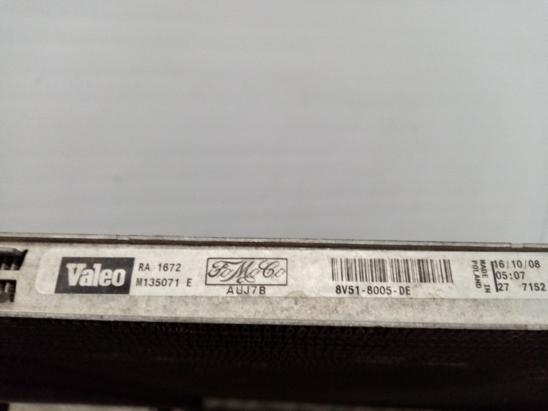 Recambio de radiador agua para ford fiesta (cb1) trend referencia OEM IAM 2029176 8V518005DE 