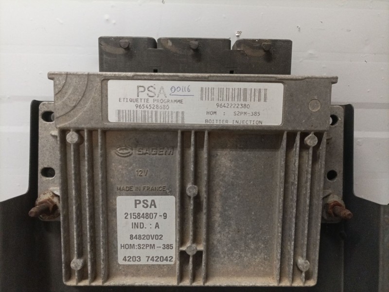 Recambio de centralita motor uce para citroen c2 sx referencia OEM IAM 9654528680 9642222380 215848079