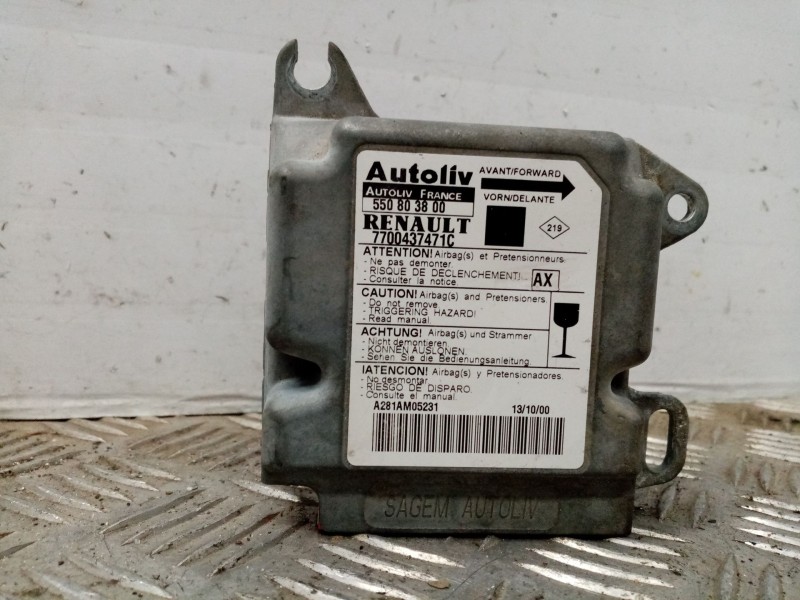 Recambio de centralita airbag para renault scenic rx4 (ja0) referencia OEM IAM 7700437471C  