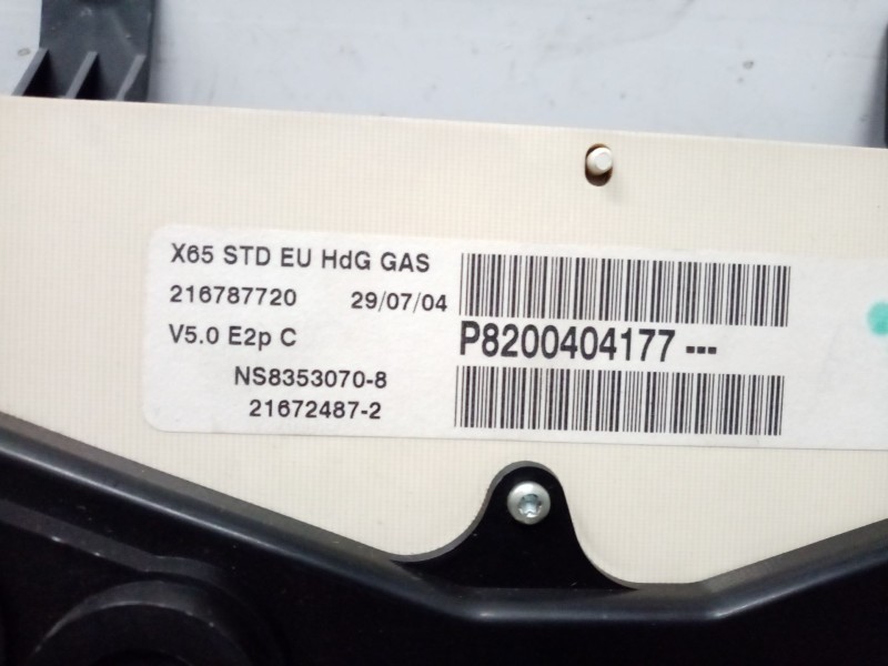 Recambio de cuadro instrumentos para renault clio ii (bb_, cb_) 1.2 (bb0a, bb0f, bb10, bb1k, bb28, bb2d, bb2h, cb0a,... referenc