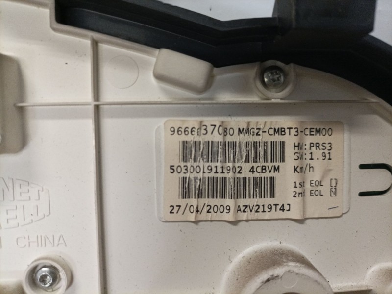 Recambio de cuadro instrumentos para peugeot 206 sedán 1.4 hdi eco 70 referencia OEM IAM 9666637080  