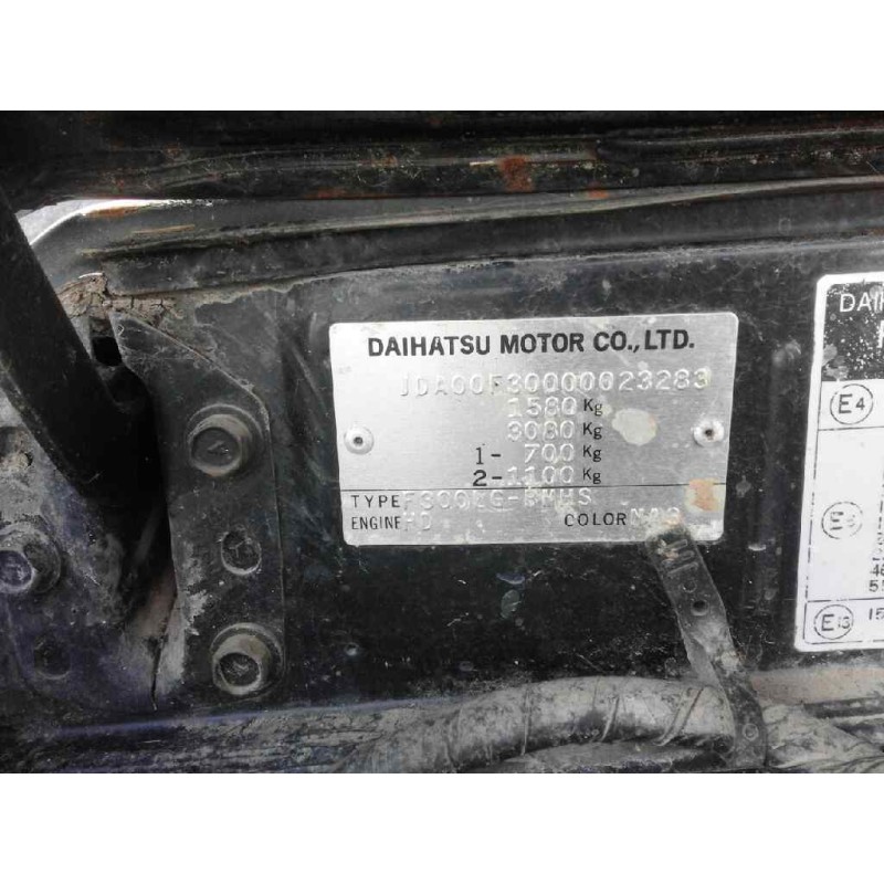 daihatsu feroza    |   ... | 0 | 95-129 cv / 70-95 kw del año 29/06/1990