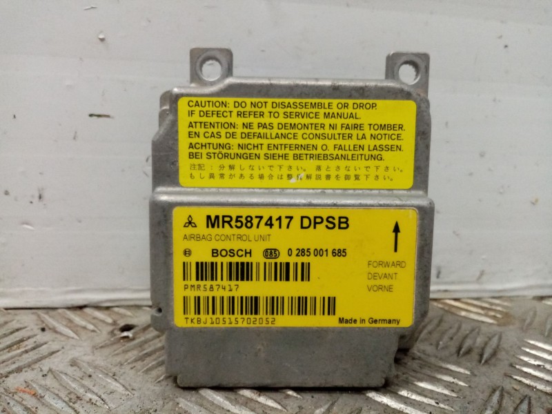 Recambio de centralita airbag para mitsubishi colt berlina 3 (cz) referencia OEM IAM mr587417  