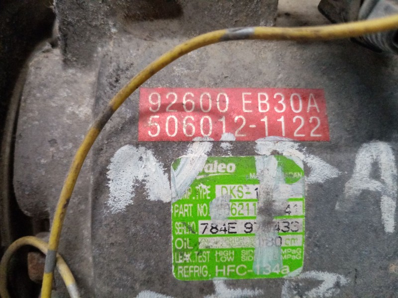 Recambio de compresor aire acondicionado para nissan pathfinder (r51) 2.5 dci diesel cat referencia OEM IAM 5060121122 92600EB30