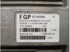 Recambio de centralita motor uce para opel corsa c 1.3 16v cdti cat (z 13 dt / ln9) referencia OEM IAM 55190069   2