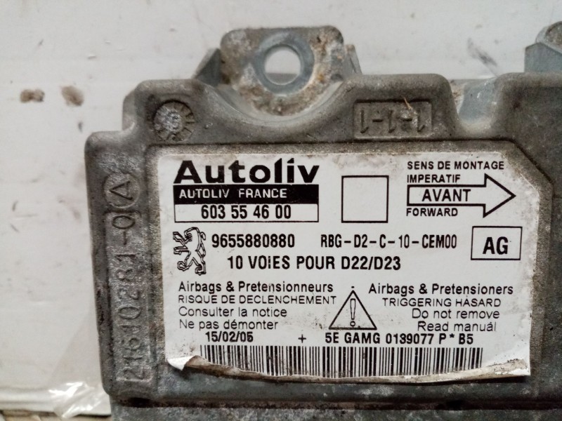 Recambio de centralita airbag para peugeot 407 (6d_) 1.8 (6d6fzb) referencia OEM IAM 9655880880  