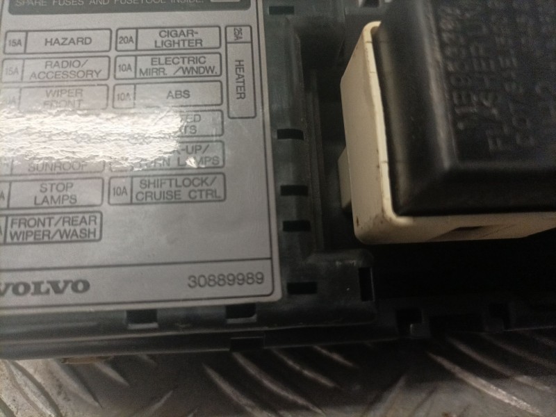 Recambio de caja reles / fusibles para volvo v40 ranchera familiar (645) 1.6 referencia OEM IAM 30889989  