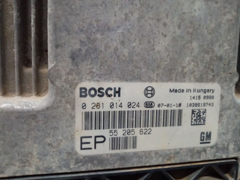 Recambio de kit inmovilizador para opel zafira b enjoy referencia OEM IAM 0281014024 13225988 