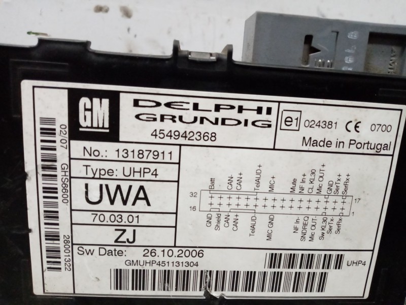 Recambio de modulo electronico para opel zafira b enjoy referencia OEM IAM   